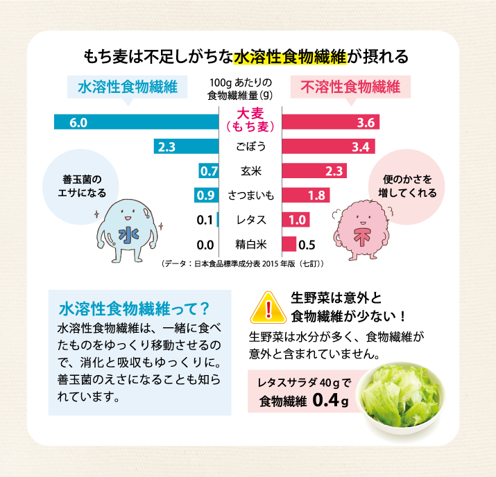 スープで食べるもち麦って何がいいの?