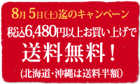 6,480円以上お買い上げで送料無料！